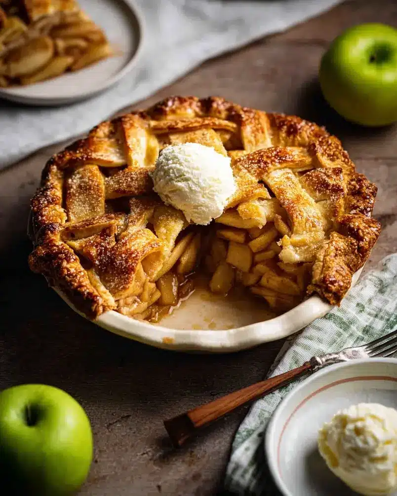 My Perfect Apple Pie 2 Close-up of apples being sliced for pie filling