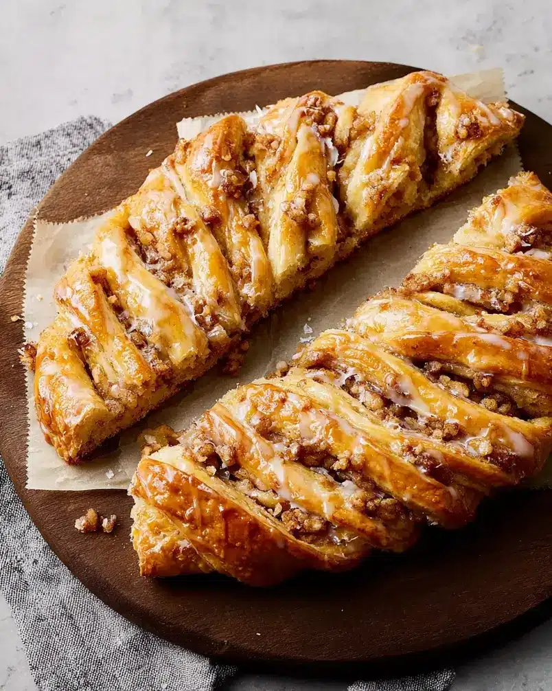 Danish Kringle 2 Danish Kringle dough being prepared with butter folded in.