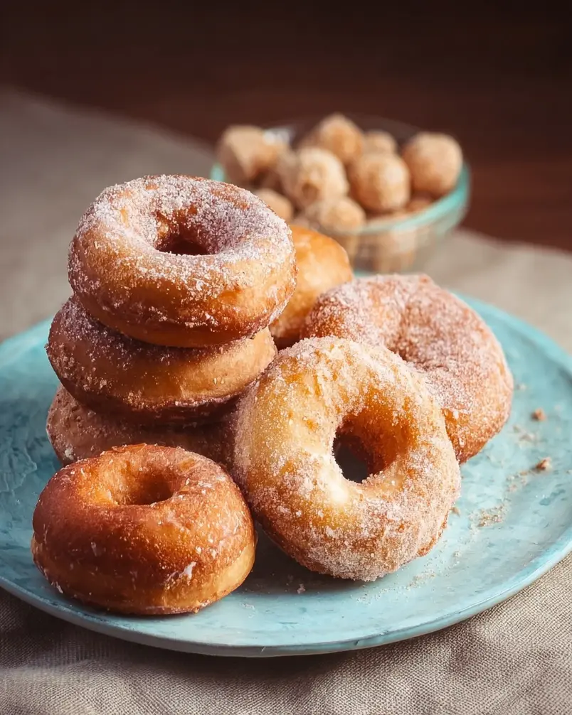 Biscuit Donuts 2 Fluffy biscuit donut dough being prepared with flour and butter