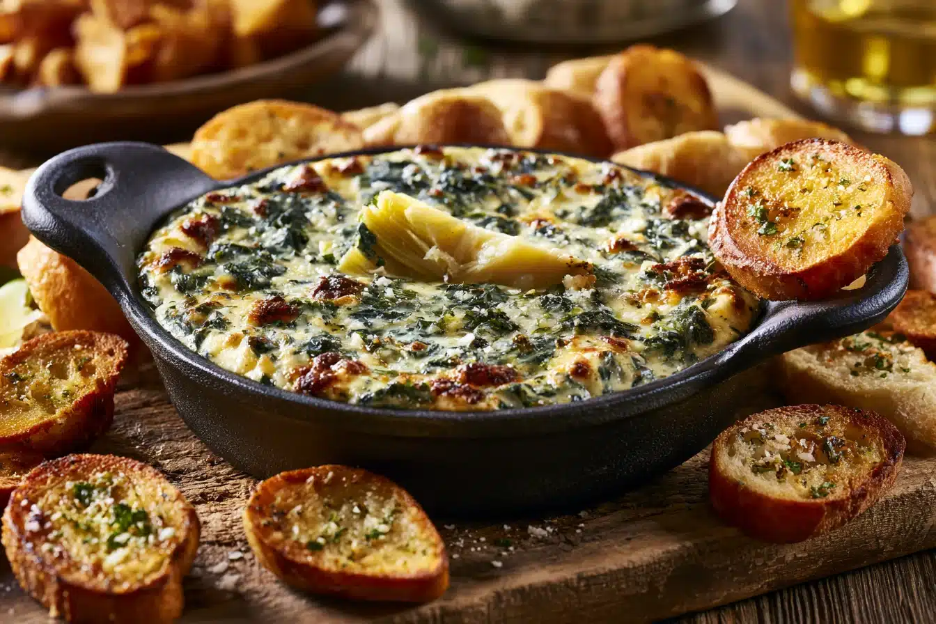 Cheesy Spinach Artichoke Dip 3 Cheesy Spinach Artichoke Dip