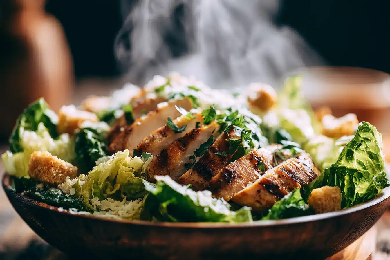 Classic Caesar Salad with Grilled Chicken 2 Classic Caesar Salad with Grilled Chicken