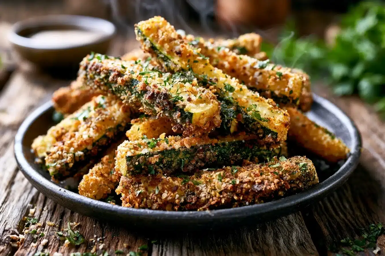 Crispy Baked Parmesan Zucchini Fries That Are Addictive 3 Crispy Baked Parmesan Zucchini Fries That Are Addictive