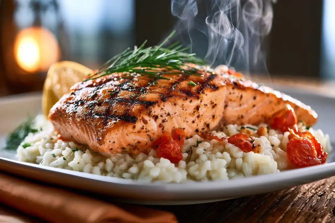 Grilled Salmon with Lemon Risotto 2026 3 Grilled Salmon with Lemon Risotto 2026