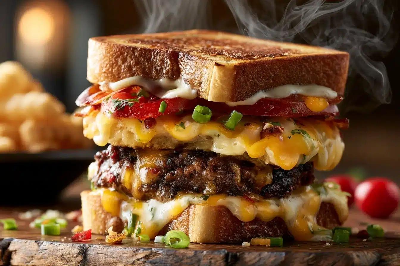 Double Smash Burger Grilled Cheese 3 Double Smash Burger Grilled Cheese