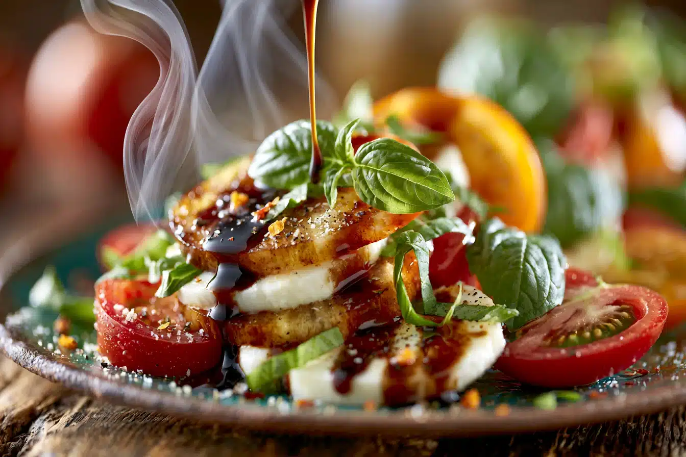 Balsamic Glazed Caprese Salad 3 Balsamic Glazed Caprese Salad