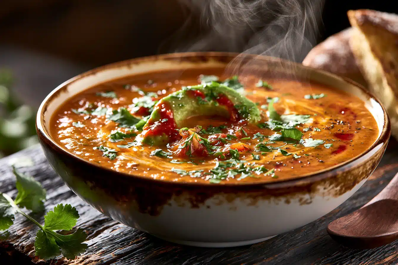 Creamy Avocado Tomato Soup 2 Creamy Avocado Tomato Soup