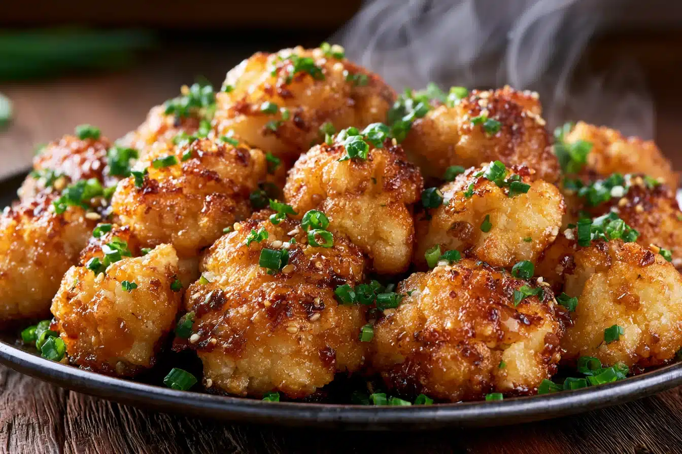 Crispy Honey Garlic Cauliflower Bites 3 Crispy Honey Garlic Cauliflower Bites