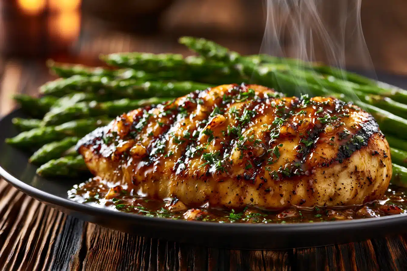 Garlic Herb Grilled Chicken with Asparagus 3 Garlic Herb Grilled Chicken with Asparagus
