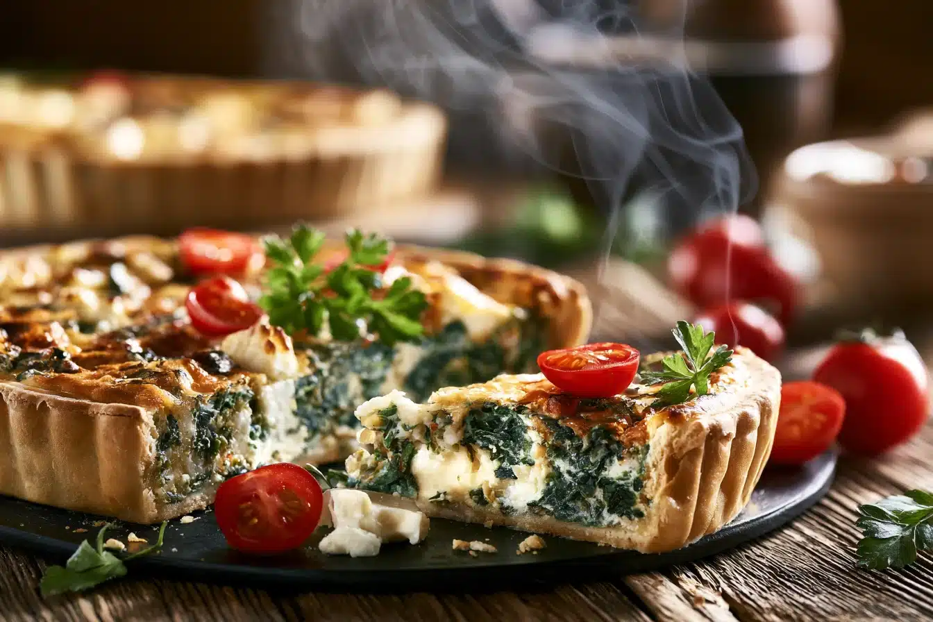 Savory Spinach and Feta Quiche 2 Savory Spinach and Feta Quiche
