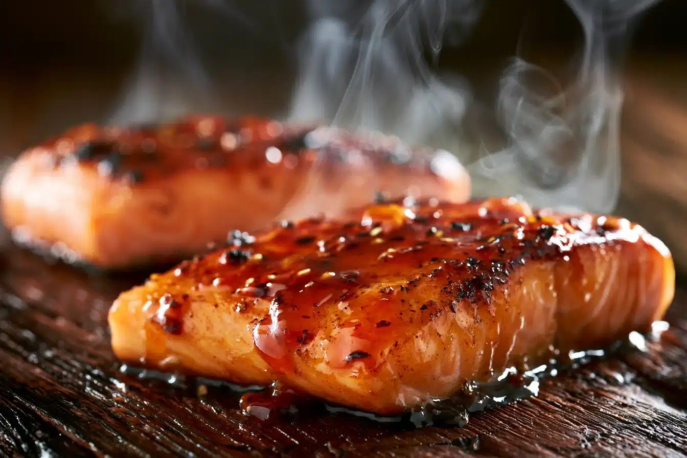 Spicy Sriracha Honey Glazed Salmon 2 Spicy Sriracha Honey Glazed Salmon