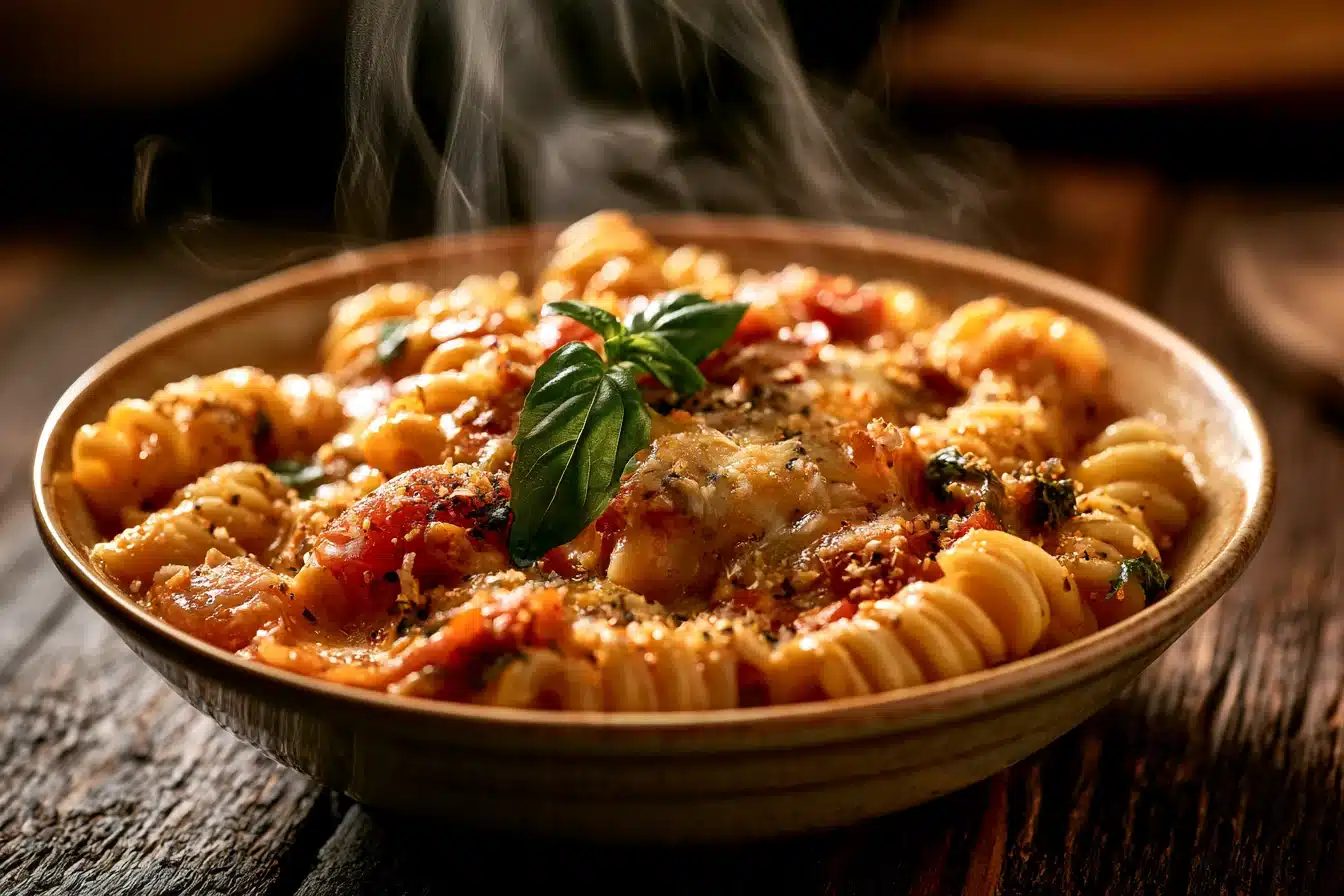 Creamy Tomato Basil Pasta Bake 2 Creamy Tomato Basil Pasta Bake