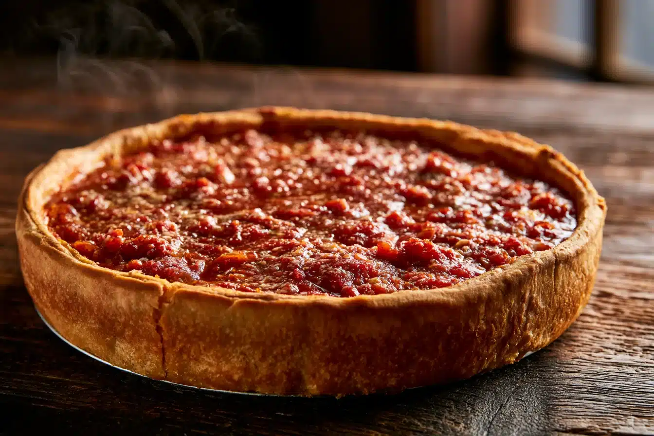 Chicago-Style Deep Dish Pizza Recipe 3 Chicago-Style Deep Dish Pizza Recipe