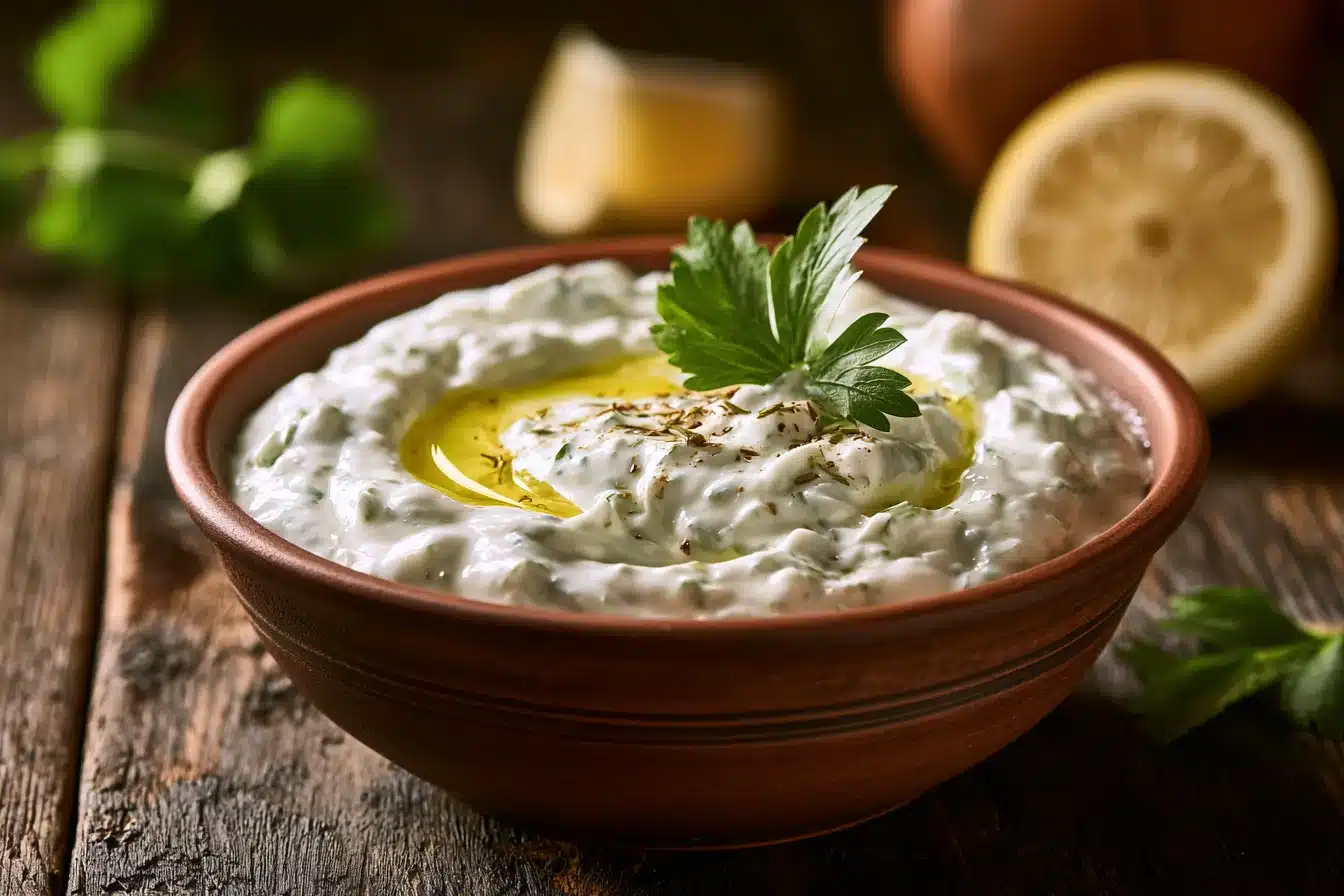 Greek Tzatziki Sauce with Yogurt 3 Greek Tzatziki Sauce with Yogurt